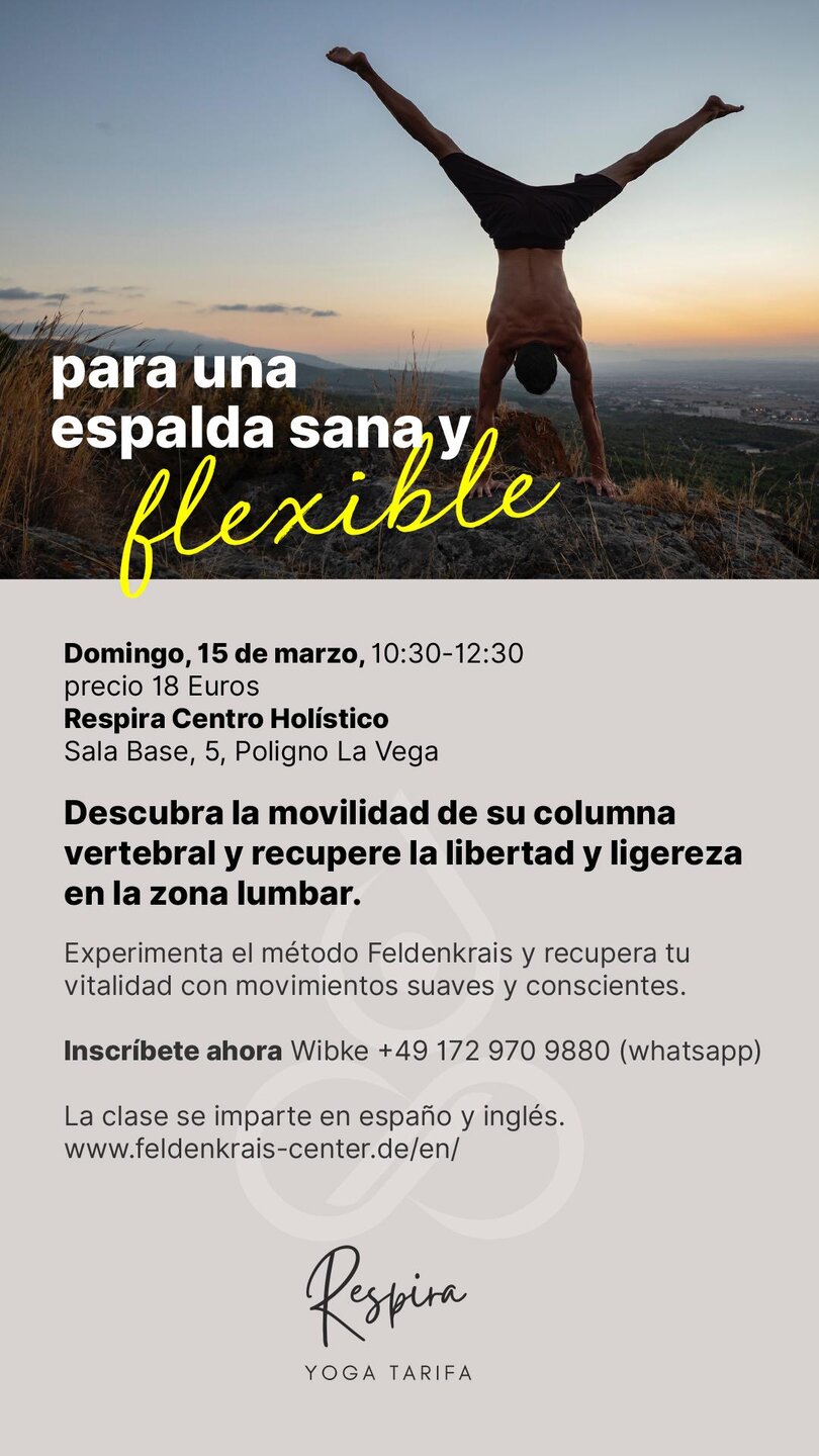 Taller de Feldenkrais para una espalda sana y flexible con Wibke