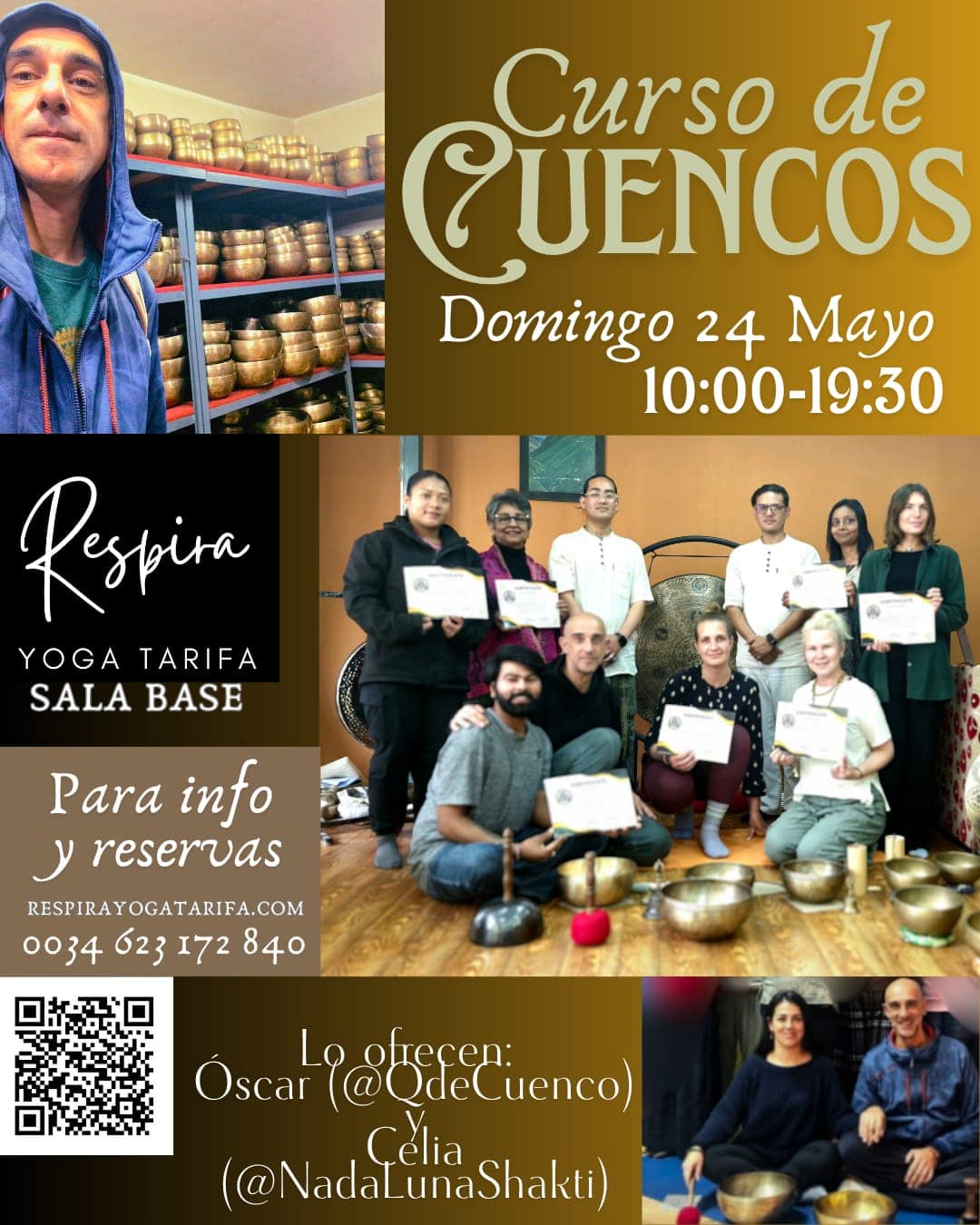Oscar QdeCuenco, Respira Centro Holístico Tarifa